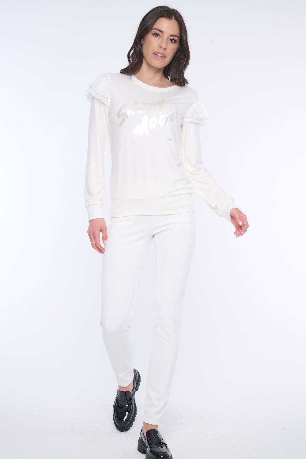 253-741 mikina s krystal nápisem