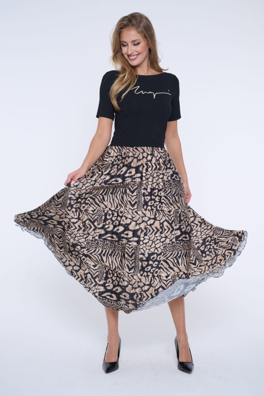 351-524 šaty plisé