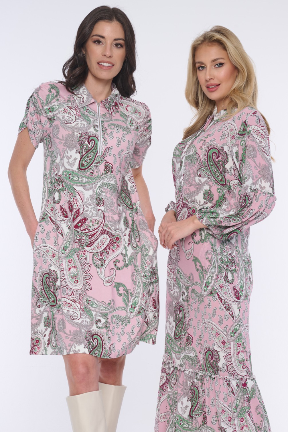 detail 353-558A úplet košilové šaty do 