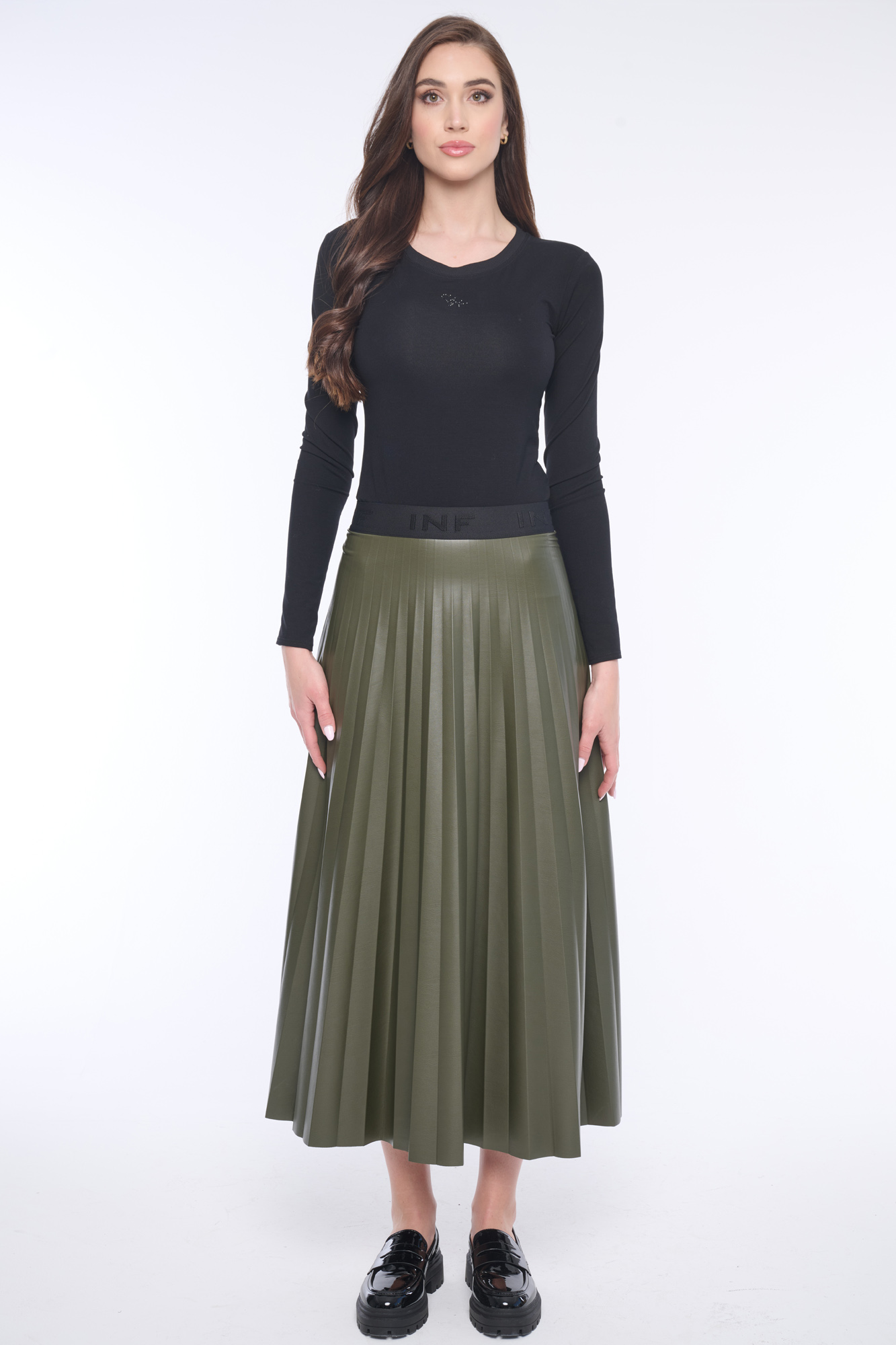 detail 154-665 sukně koženka plisé