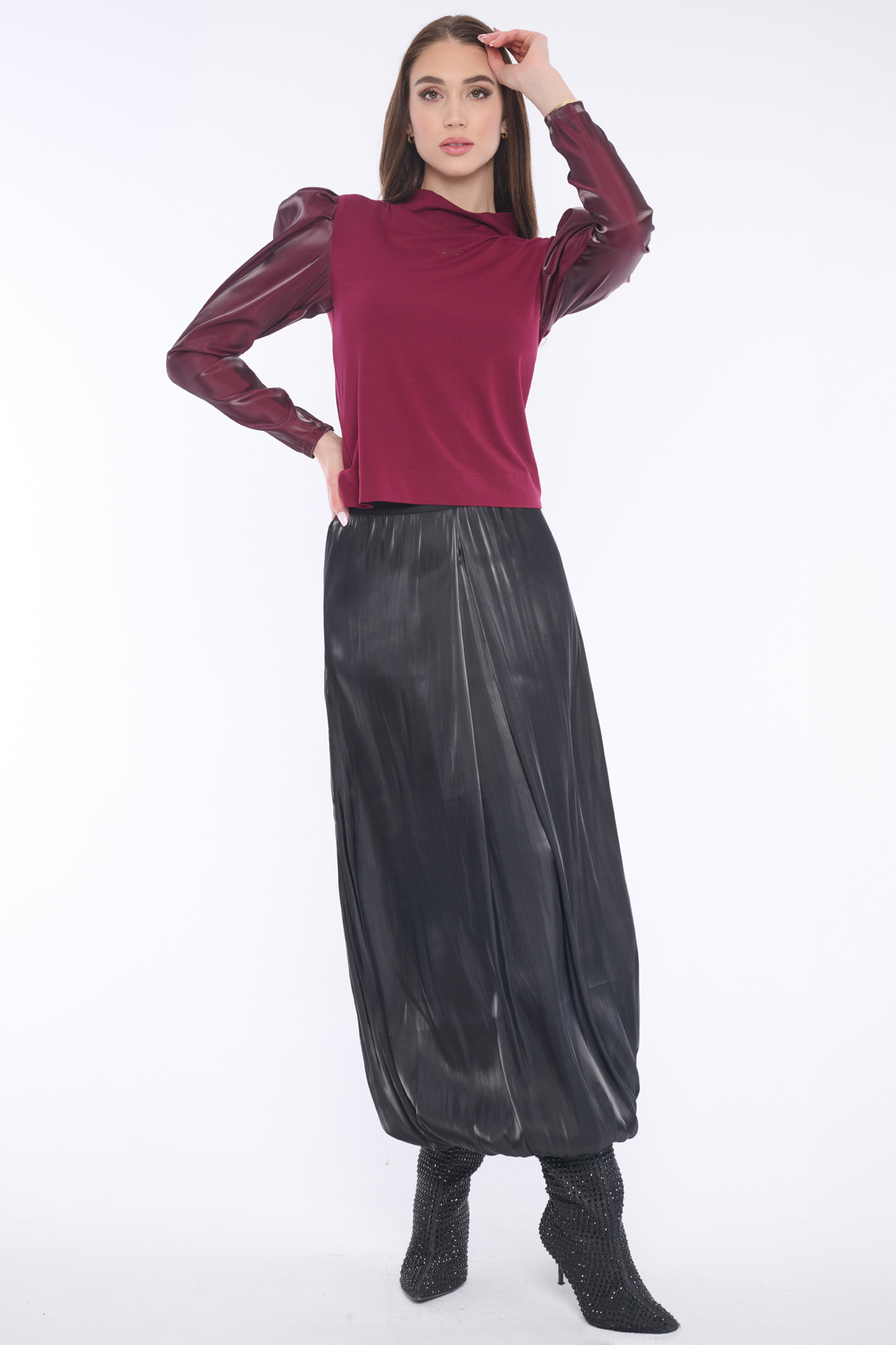 detail 154-666D sukně dlouhá balon