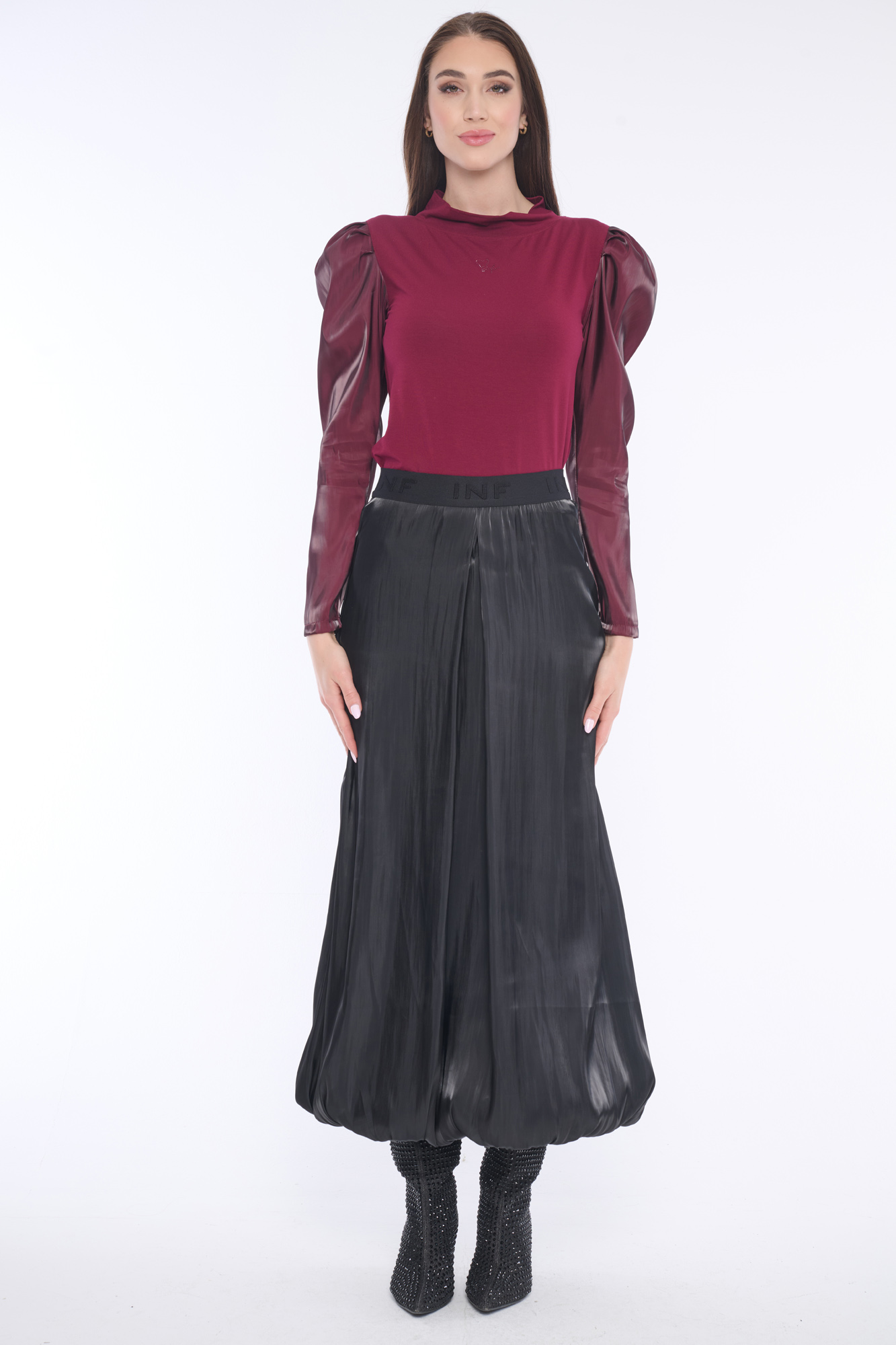 detail 154-666D sukně dlouhá balon