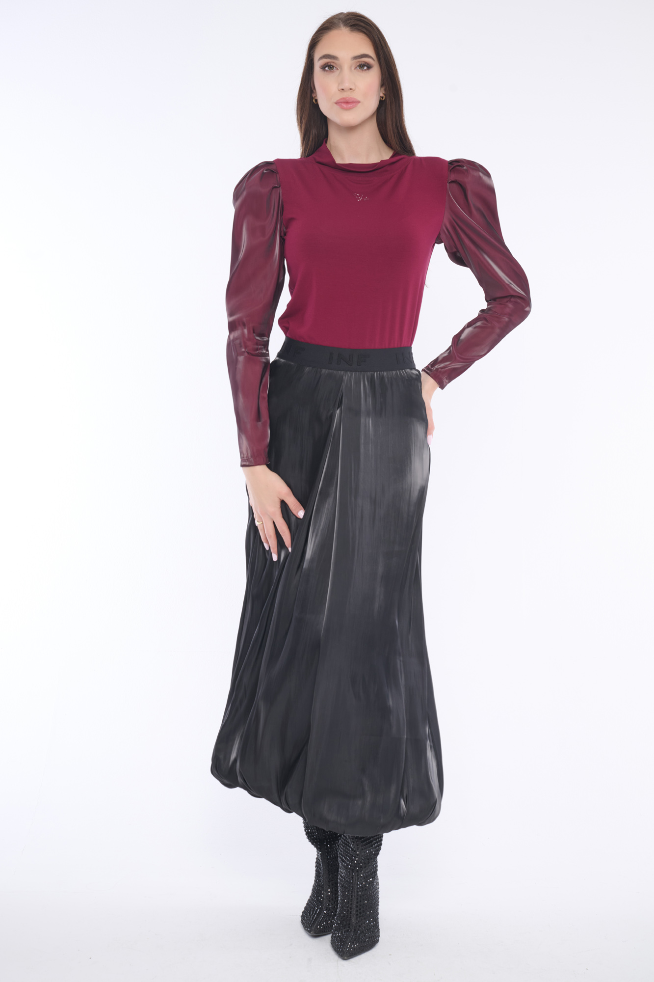 detail 154-666D sukně dlouhá balon