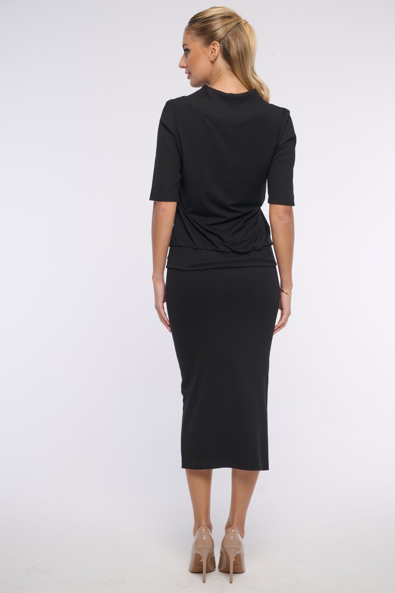 detail 161-672D sukně dlouhá žebrová