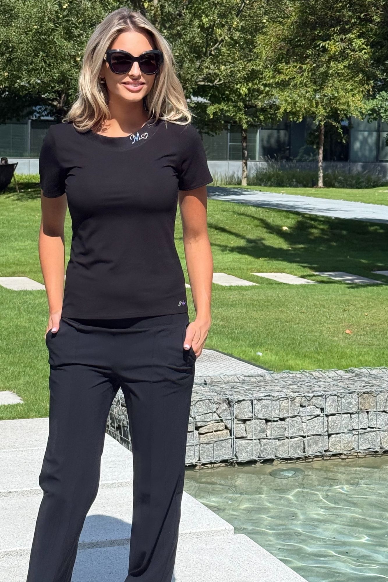 detail 200-781 Tričko s krátkým rukávem a iniciálou Swarovski®