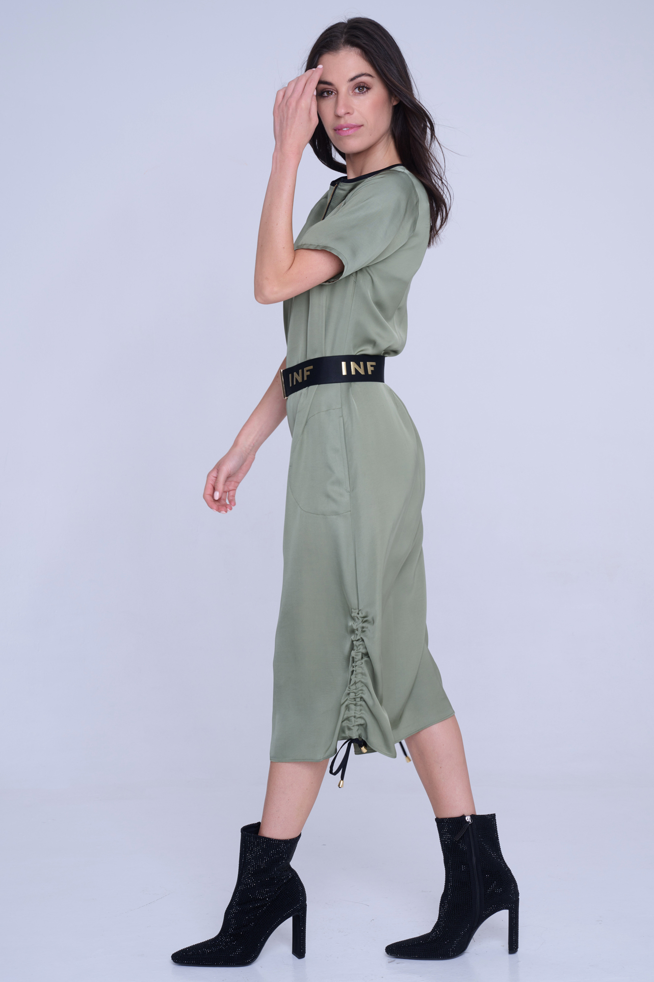 detail 343-498 šaty khaki