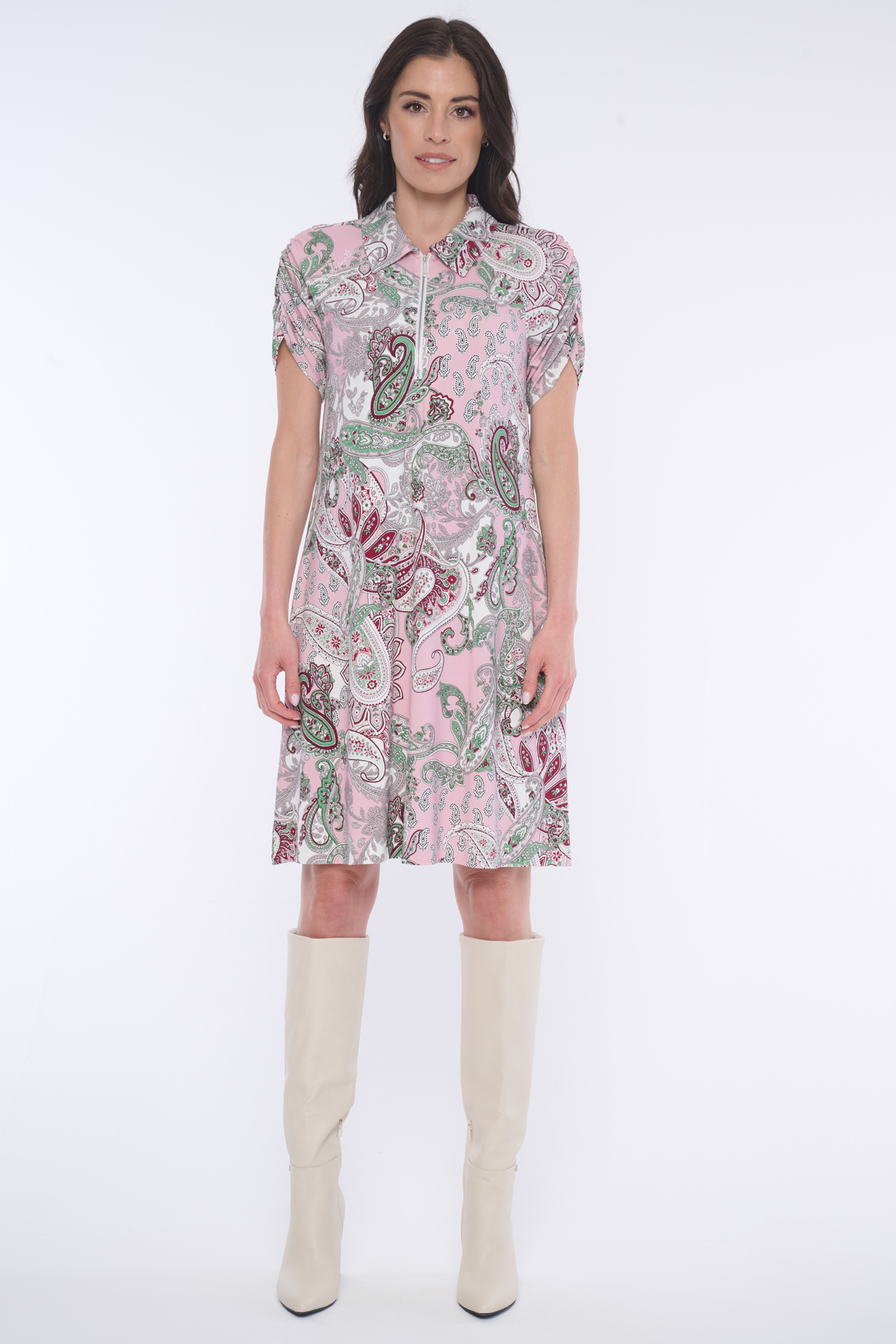 detail 353-558A úplet košilové šaty do 