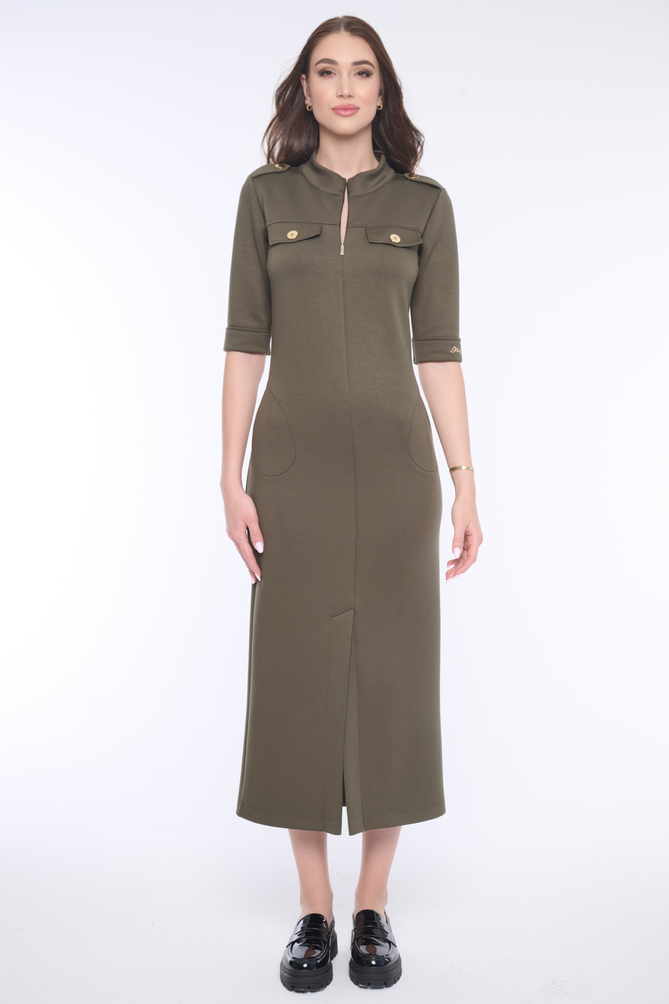 detail 354-574D kancelářské šaty