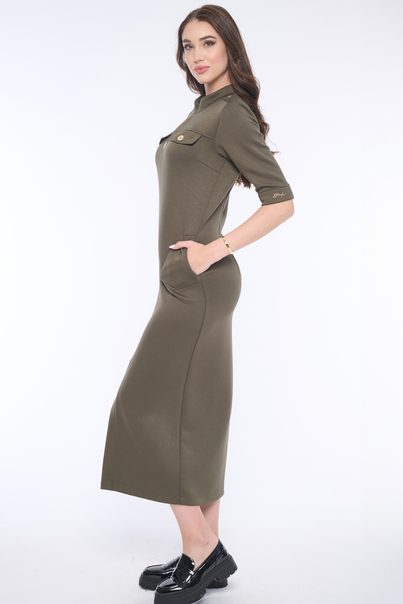 detail 354-574D kancelářské šaty