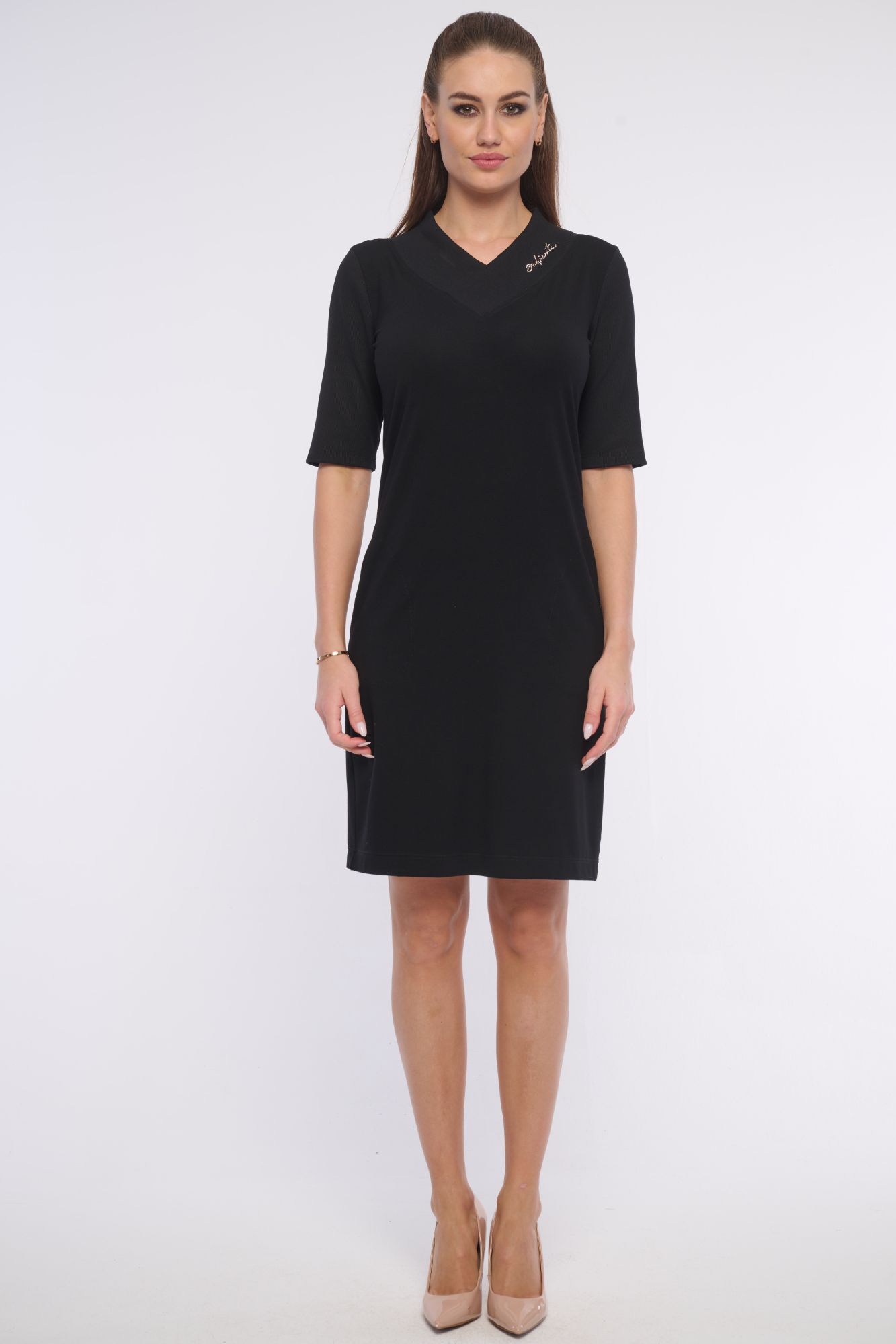 detail 361-594 šaty kombi s žebrem