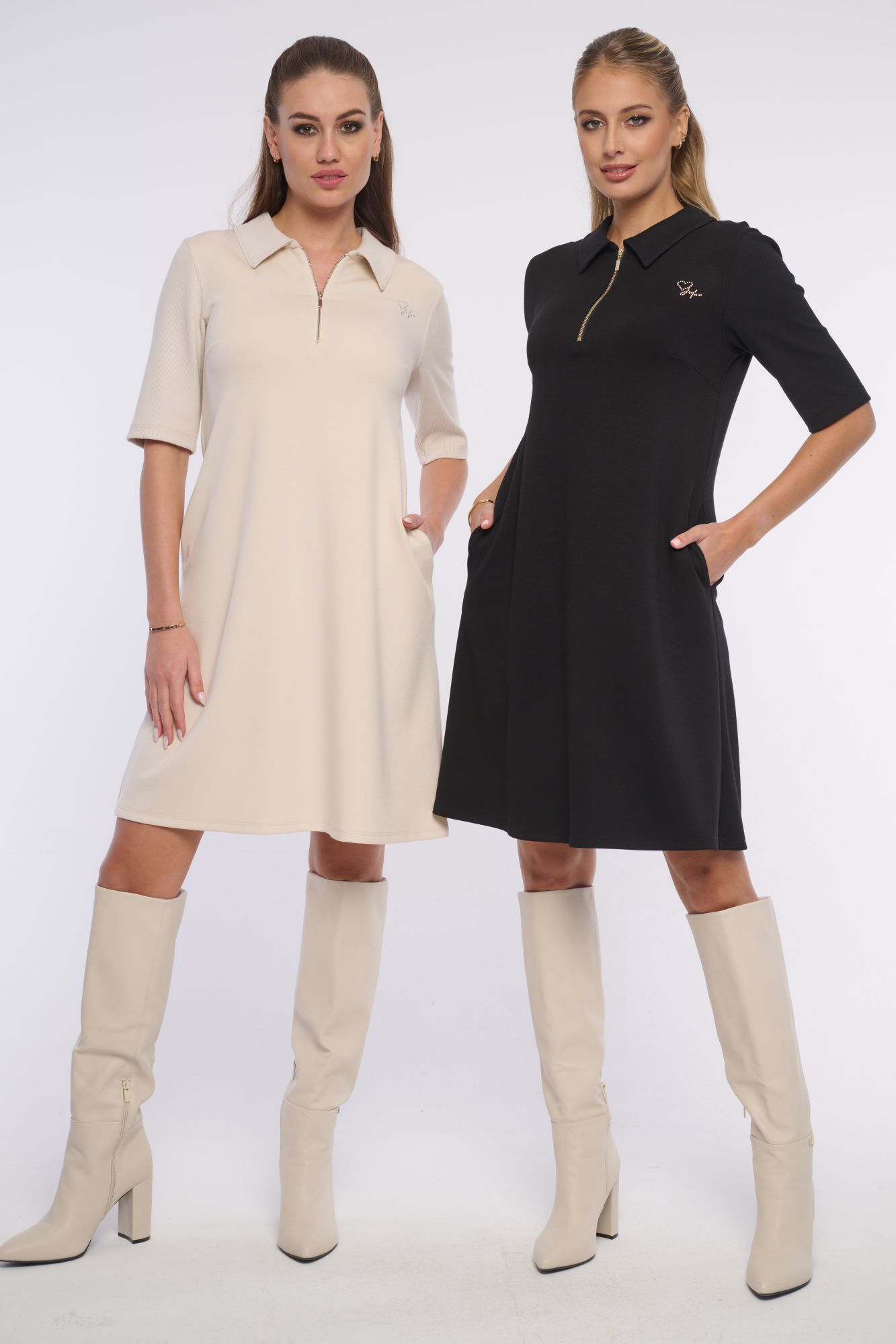 detail 361-597 úpletové šaty