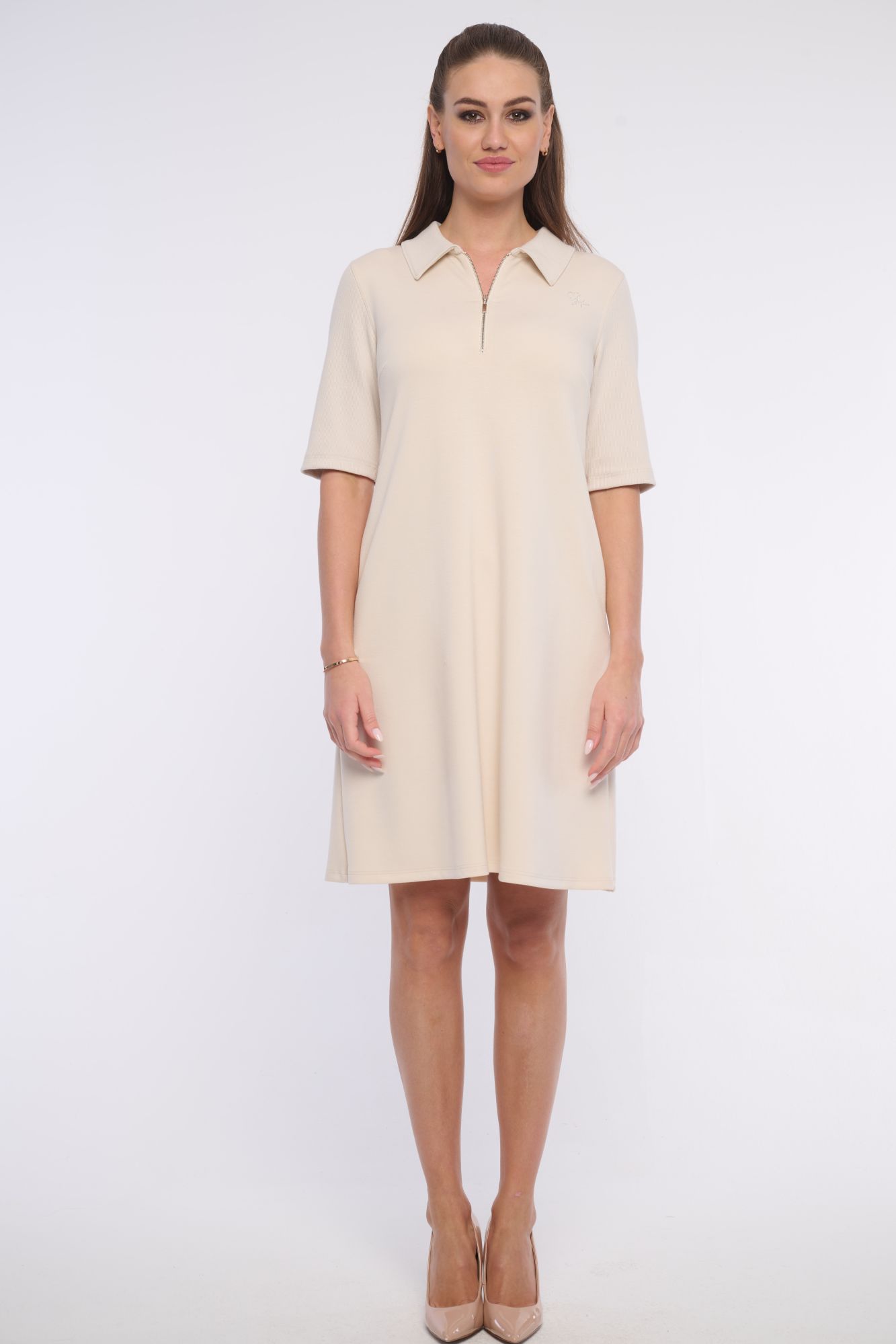 detail 361-597 úpletové šaty