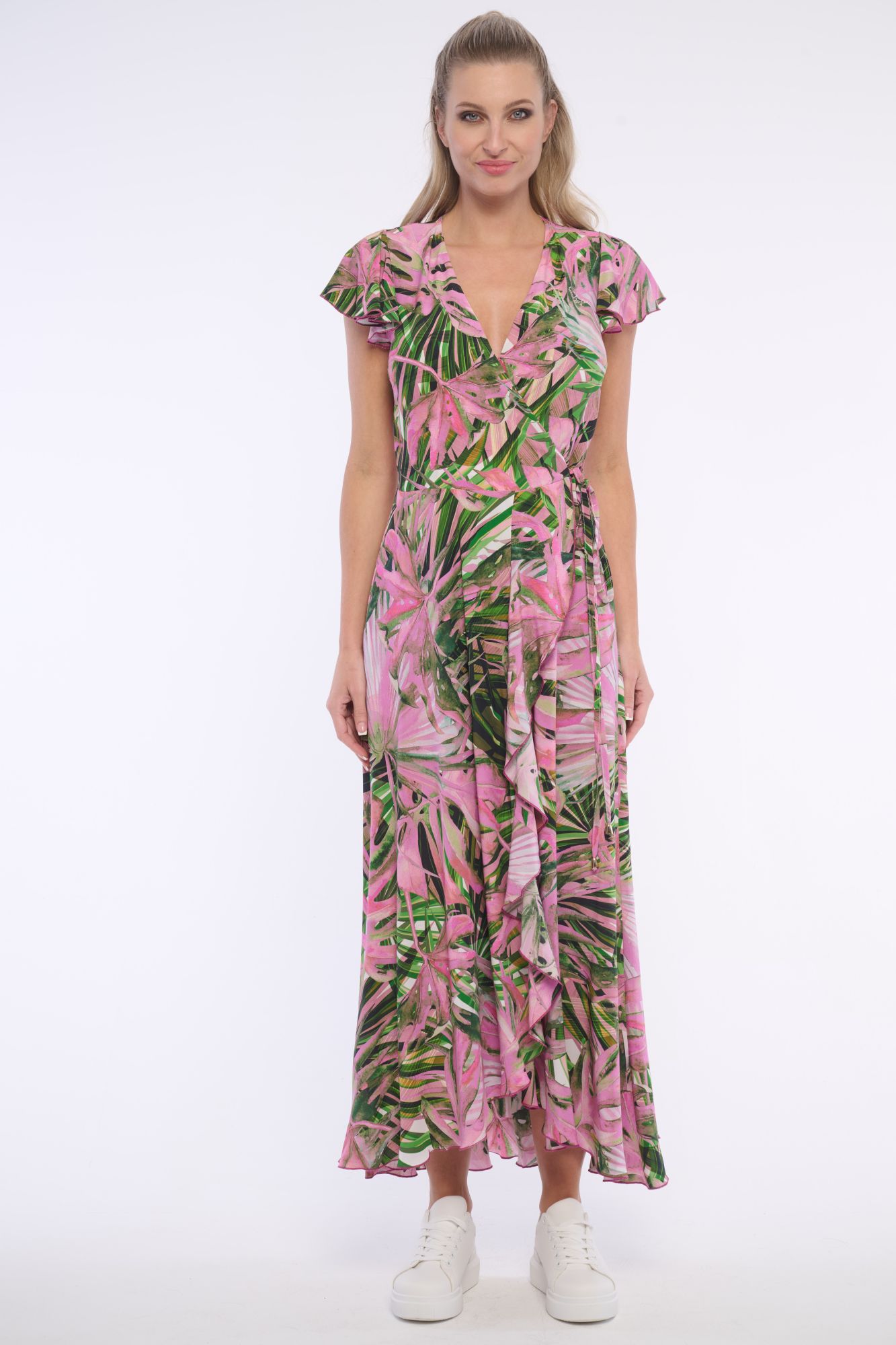 detail 362-605A šaty dlouhé zavinovací