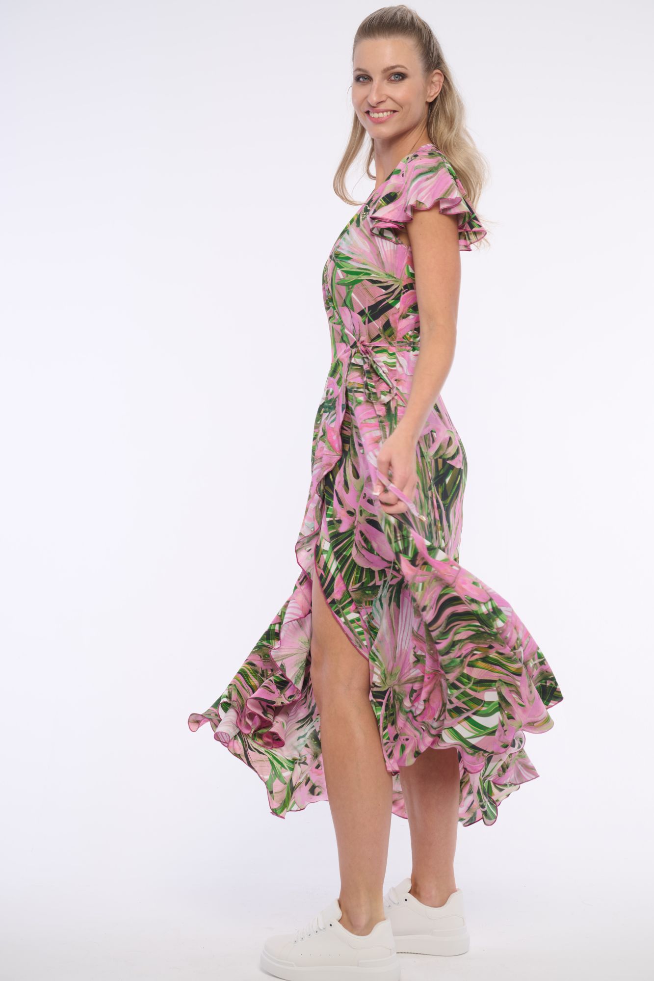 detail 362-605A šaty dlouhé zavinovací