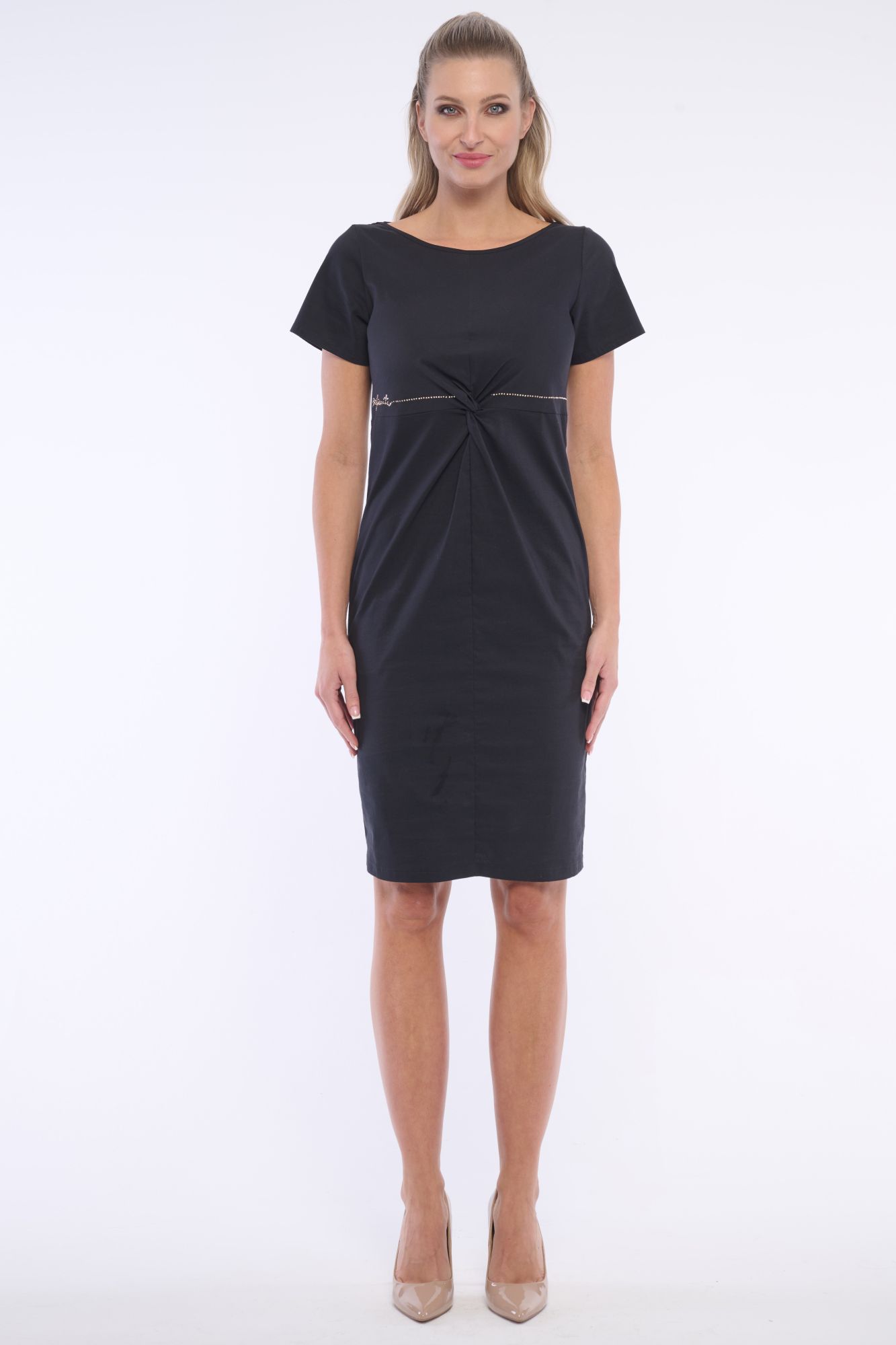 detail 362-607 šaty s uzlem