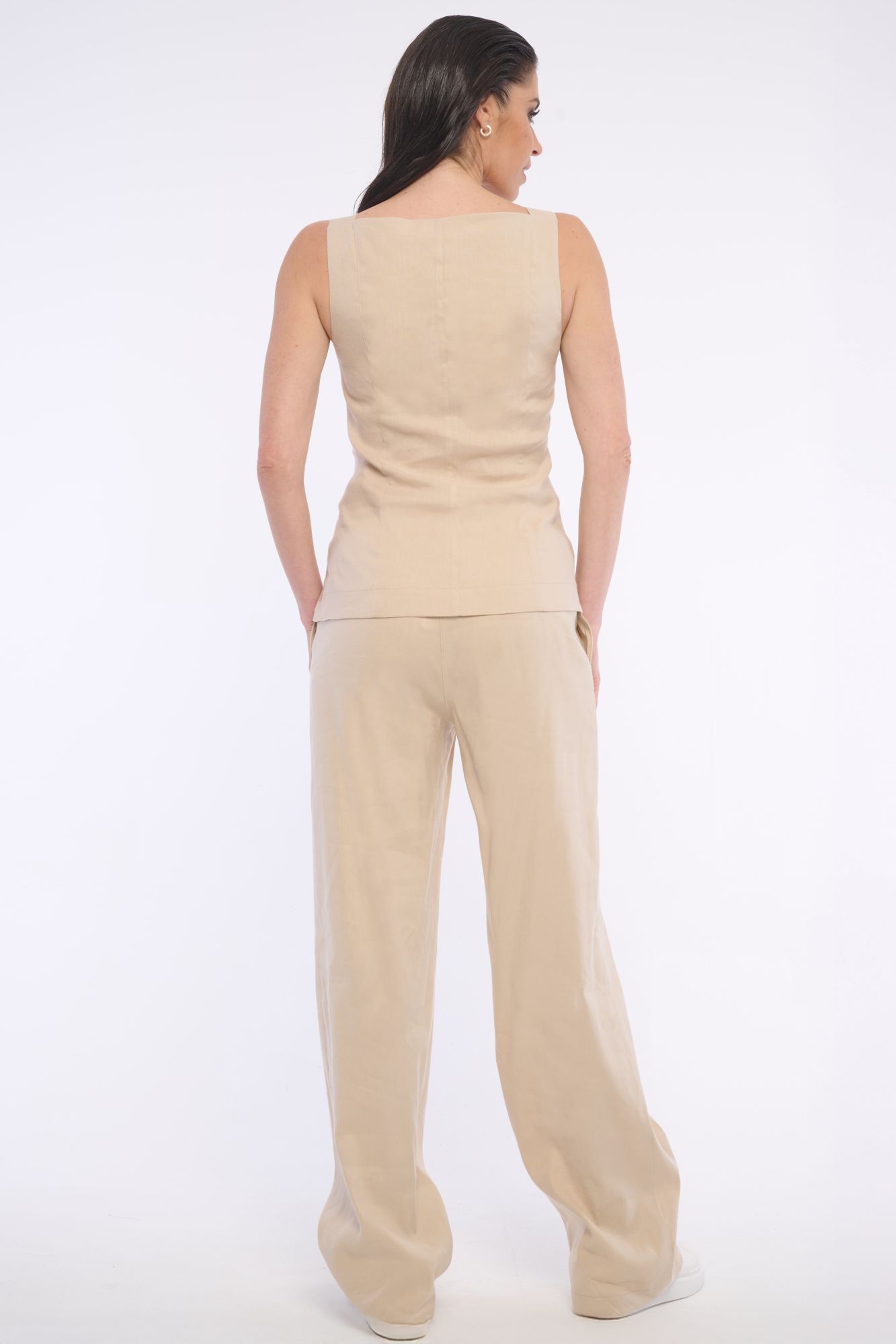 detail 562-489 lněná vesta