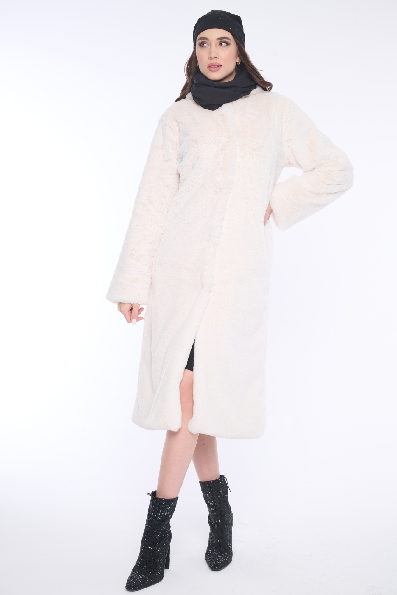 detail 654-281D kožíšek s kapucí