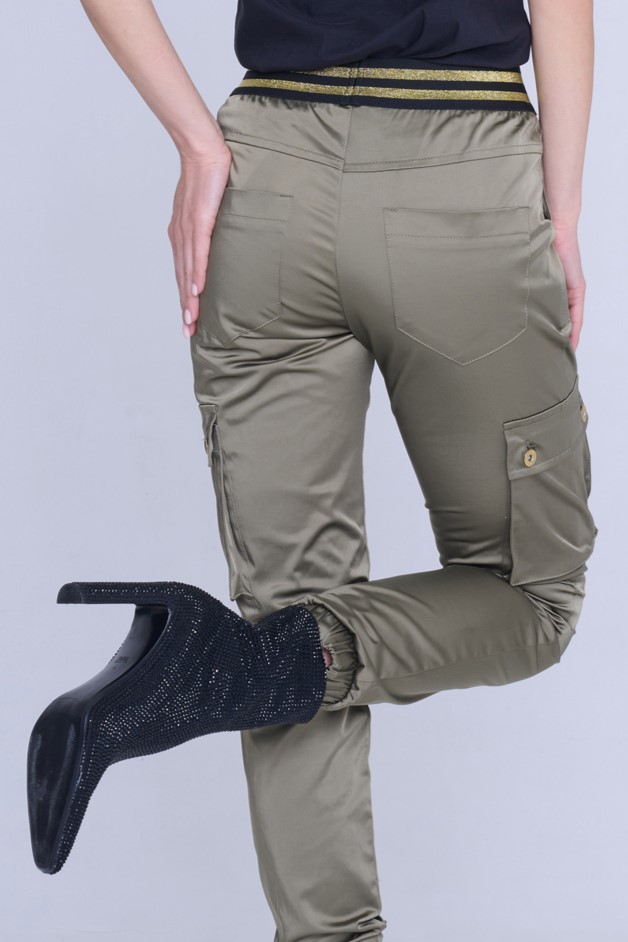 detail 443-751 cargo kalhoty khaki